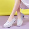 Nurse Shoes Genuine Leather Women's Air Cushion Soft Bottom Hollow Breathable Summer One-step Non-slip Work Shoes
