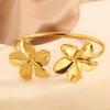 European and American style fashionable and prosperous titanium steel  temperament light luxury wealth does not fade open flower  jewelry 