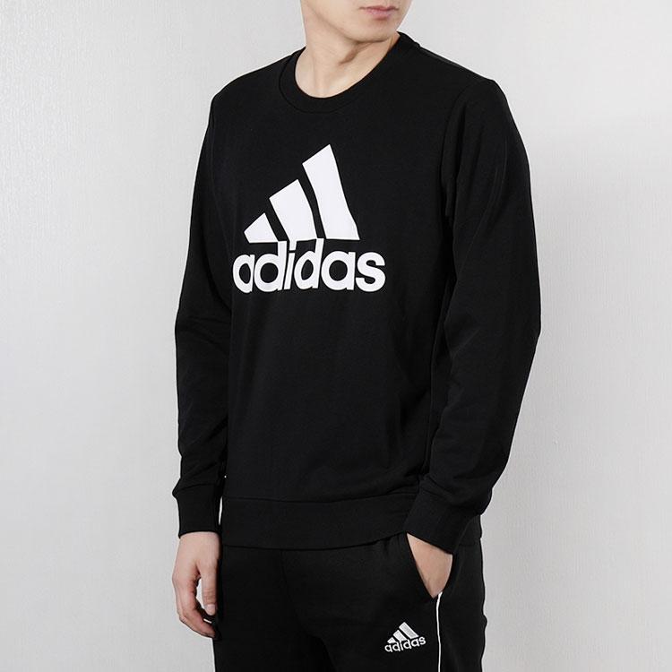 Adidas Rundhals-Pullover Sweatshirt Herren Tops Schwarz DT9941