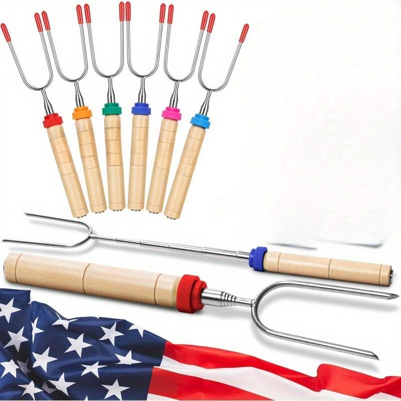 

Палочки для жарки маршмеллоу Оптом Шпажки для сморсов Шпажки для хот-догов Кемпинговые шпажки Аксессуары Раздвижные вилки Инструменты для барбекю Палочки для сморсов