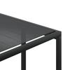 Garden Stool Set 4 pcs Black Steel and Textilene