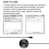 Stereo Omnidirectional Condenser Microphone Mic USB Connector for Meeting Business Conference Desktop Computer