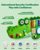 VEVOR Crocodile Activity Wall Busy Board, 9 Activities, Montessori Sensory Wall Panels Toy for Kids Ages 3-12, Interactive Learning Activity Center