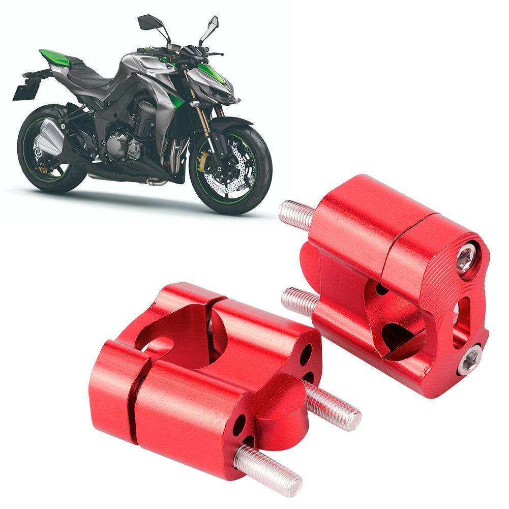 Paar 22mm28mm 18in 78in Motorrad Lenker Montieren Schellen Riser Adapter CNC Aluminium AlloyRed