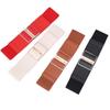Waist Defining Elastic Wide Belts Solid Color Dress Belt Stretch Waistband  Coat Accessories
