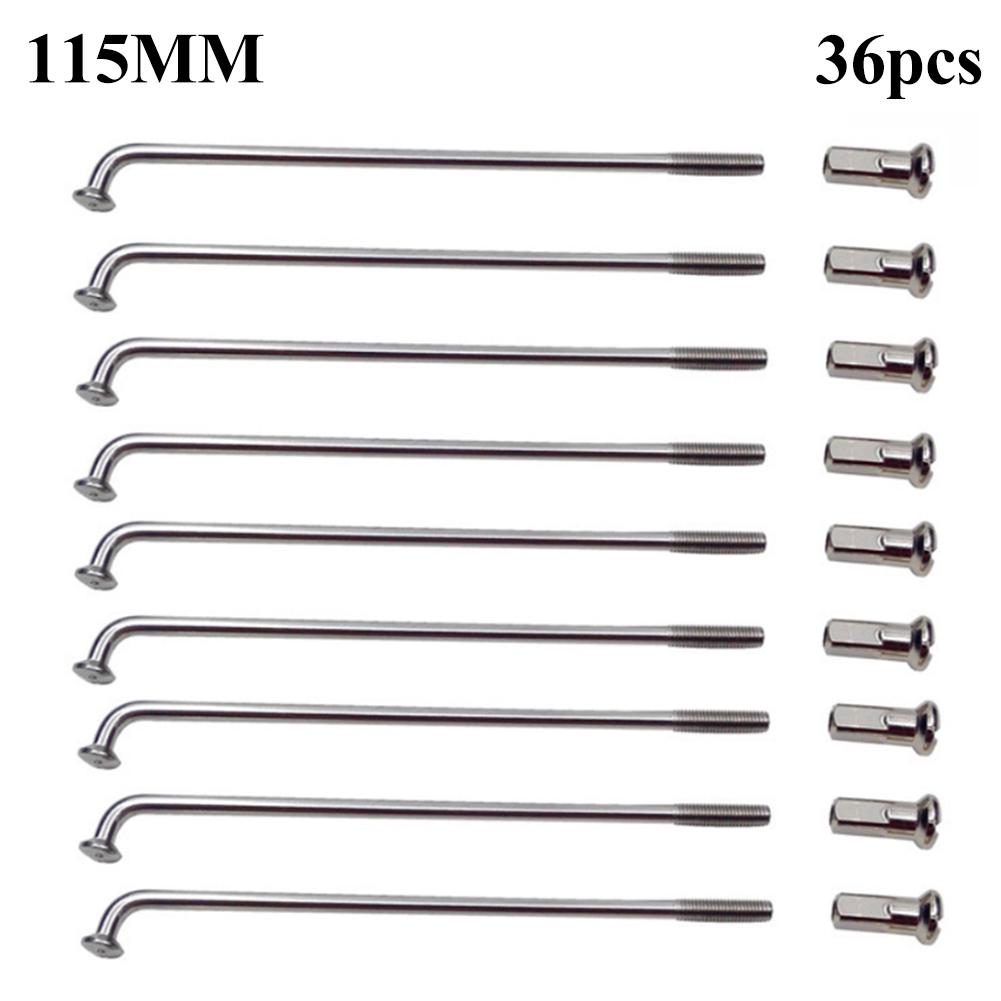 Puntos Electric Bicycle 36Pcs 60-305mm 12G E-bike Wheel Tire Steel Spokes Bike Parts