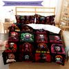 3pcs Halloween Horror Bedding Set Duvet Cover Closure Includes 1 Duvet Cover & 2 Pillowcases, Soft and Comfortable for All Seasons.