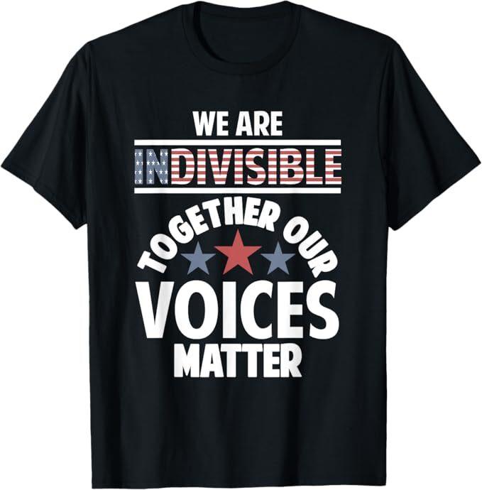 For lover s Of Our Democracy Our Voices Matter T-Shirt Unisex T-Shirt XXXXL
