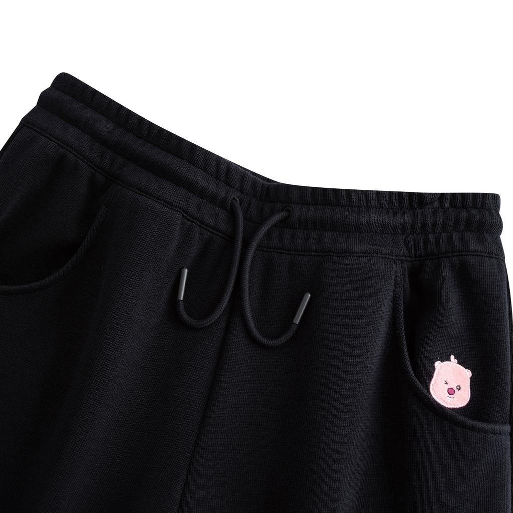 Anta Cross-Border Collaboration Lifestyle Series 2025 Winter Womens Knitted Long Pants Women Pants Basic-Black 962548301-4