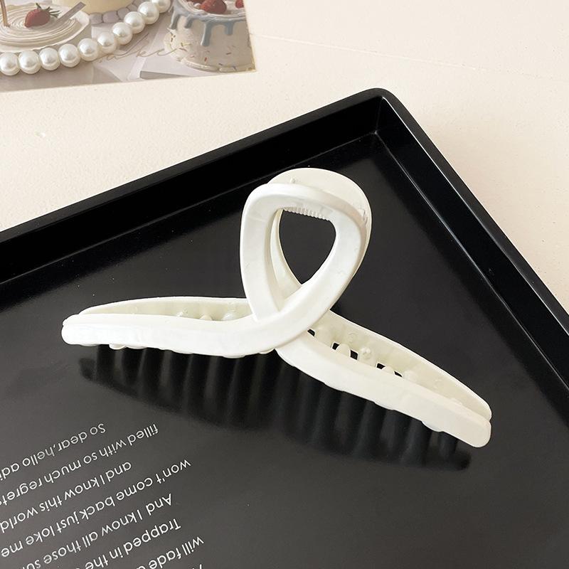 Massive schwarze matte große Haarklammern aus Acryl, Haarnadeln, Hai-Clip, Haarspange, Krabben-Haarspangen, Kopfbedeckung für Frauen, Haar-Accessoires