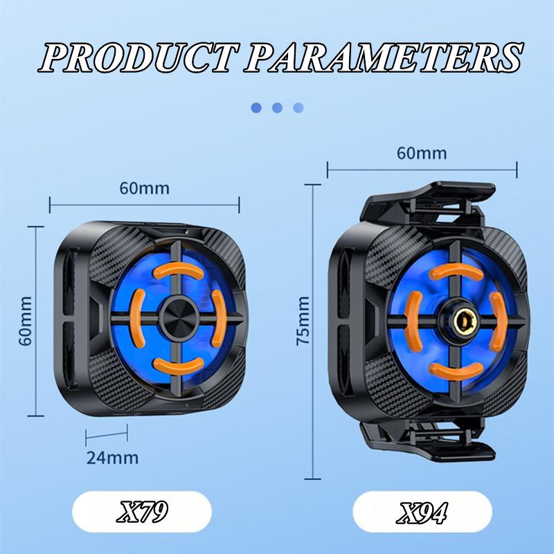 Mobile Phone Magnetic Semiconductor Peltier Radiator X79 Back-clip Refrigeration Game Cooler X94 for IOS Android Cooling Fan