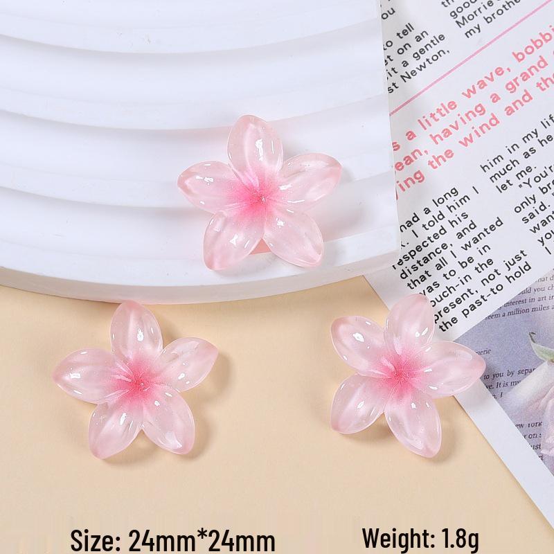 Handmade Resin Flower Clips & Jewelry Charms