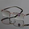 Reading Glasses Men HD Frameless Presbyopic Glasses Anti Blue Light Ultra Light Reading Glasses Diopter 0 To +4.0