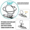 28GC Quick Release Marine Holder Bimini Top Fitting Hardware 316 Stainless Steel Hanger Side Mount Hinge