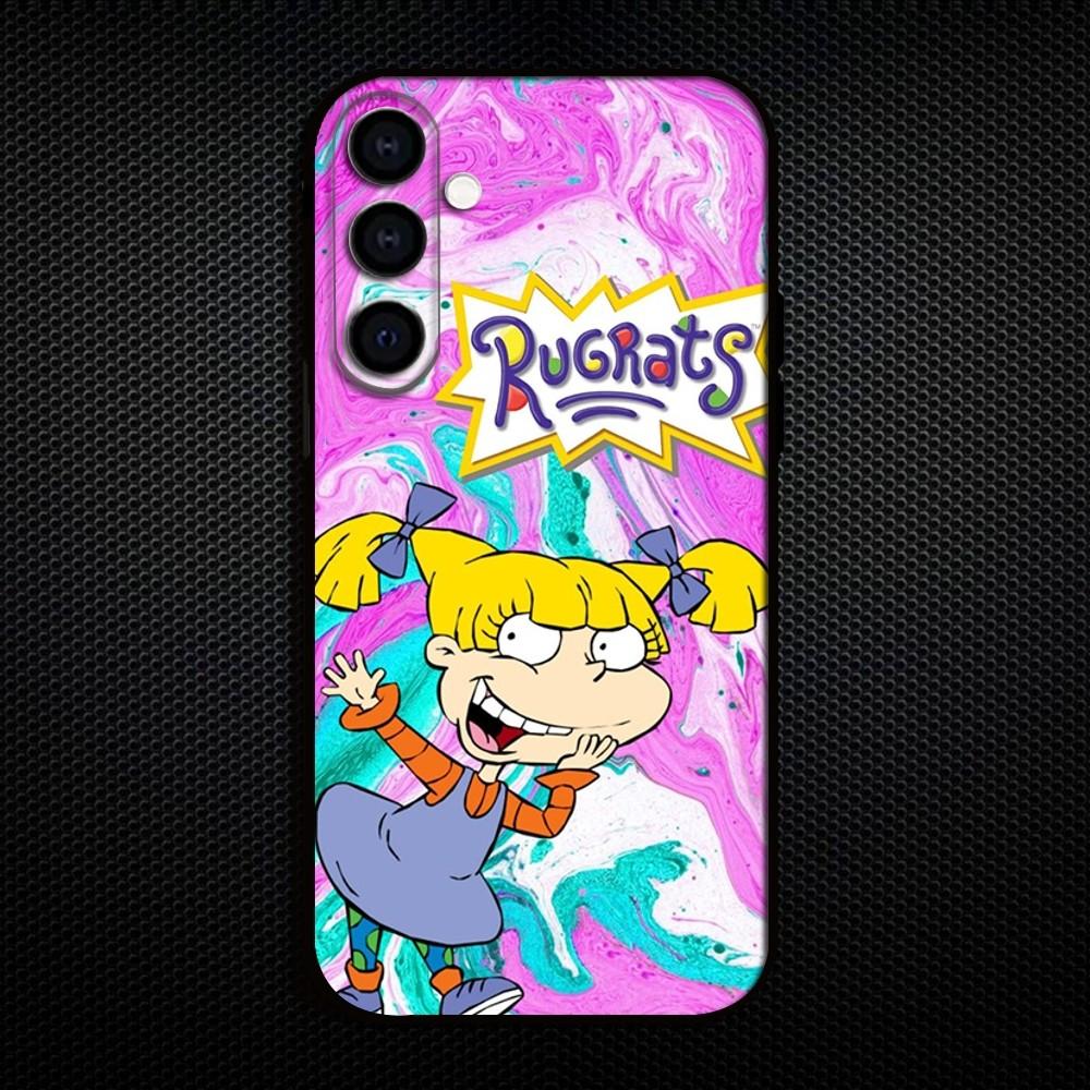 Cartoon R-Rugrat F Phone Case For Samsung Galaxy A73/A72/A71/A70/A53/A52/A51/Others Soft Black Shell