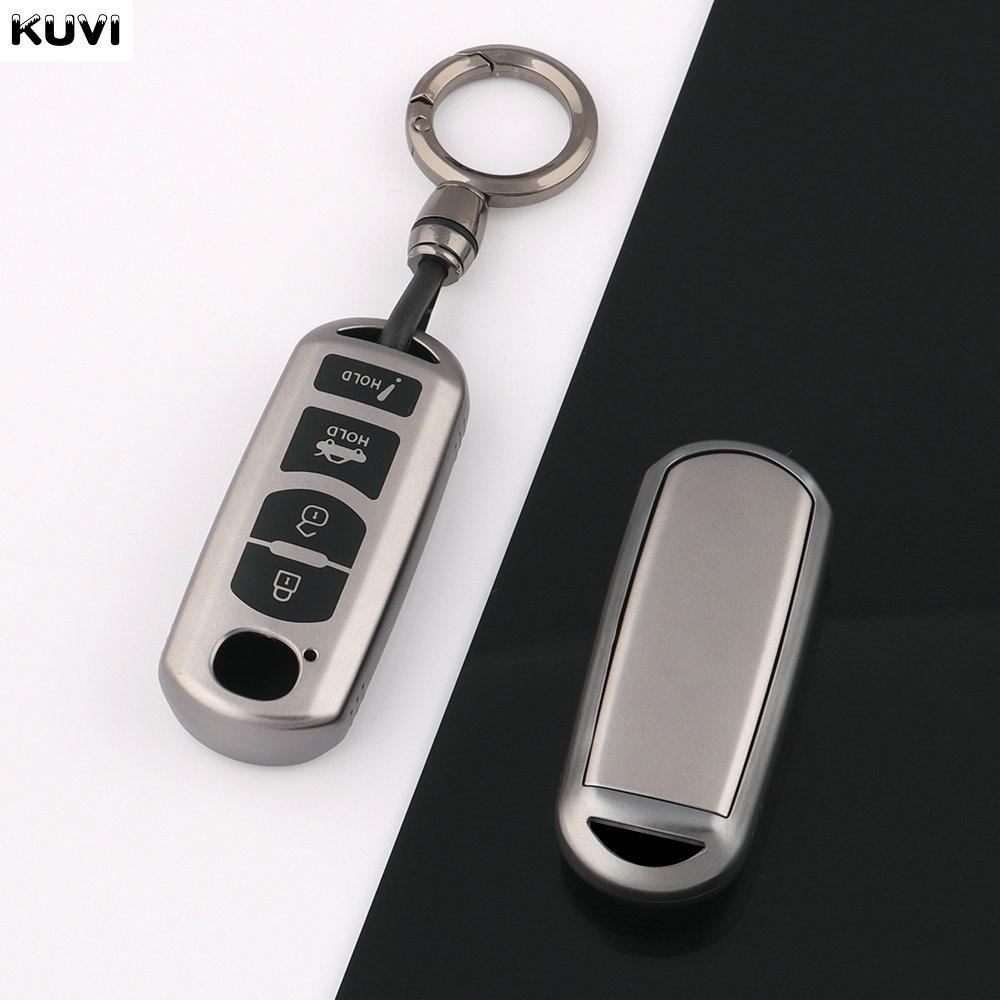 2 3 4 Buttons Gun Grey New Car Key Case Cover For Mazda 2 3 5 6 Cx-3 Cx-5 Cx-7 Cx-9 Speed Miata Mx5 Shell Jacket Protector Fob