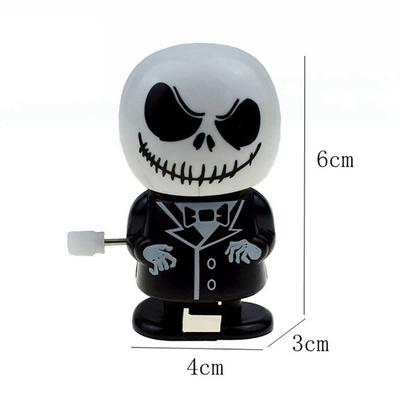 Retro Clockwork Wind Up Metal Walking Jumping Halloween Pumpkin Jump Ghost Bat Robot Mechanical Toys Party Decor Gift