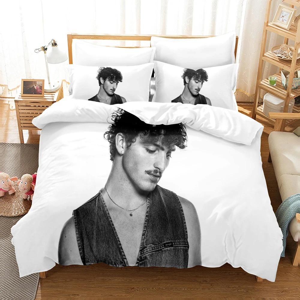 

Benson Boone Concert Bedding Collection Single Twin Full Queen King Size Bed Collection Aldult Boys Bedroom Duvetcover Collections Bed Sheet Set 24 140x200cm 3pcs