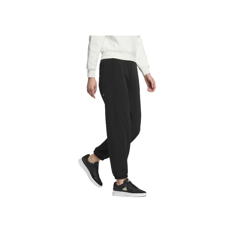 adidas FW24 Small Logo Tracksuit Series Fashion Comfortable Versatile Elastic Cuff Knitted Sports Pants Women Bottoms Black JJ3561