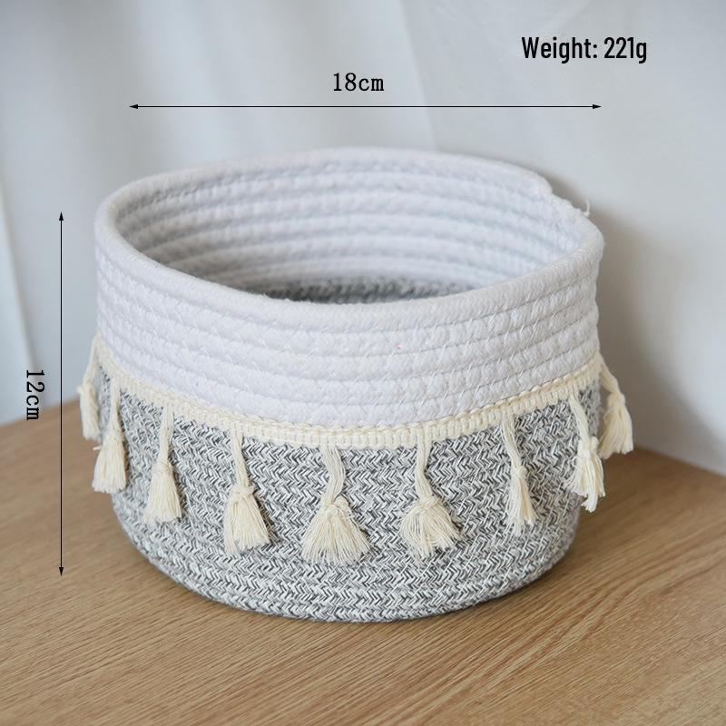 Woven Round Basket: Flower Pot, Storage, Home Decor, Laundry