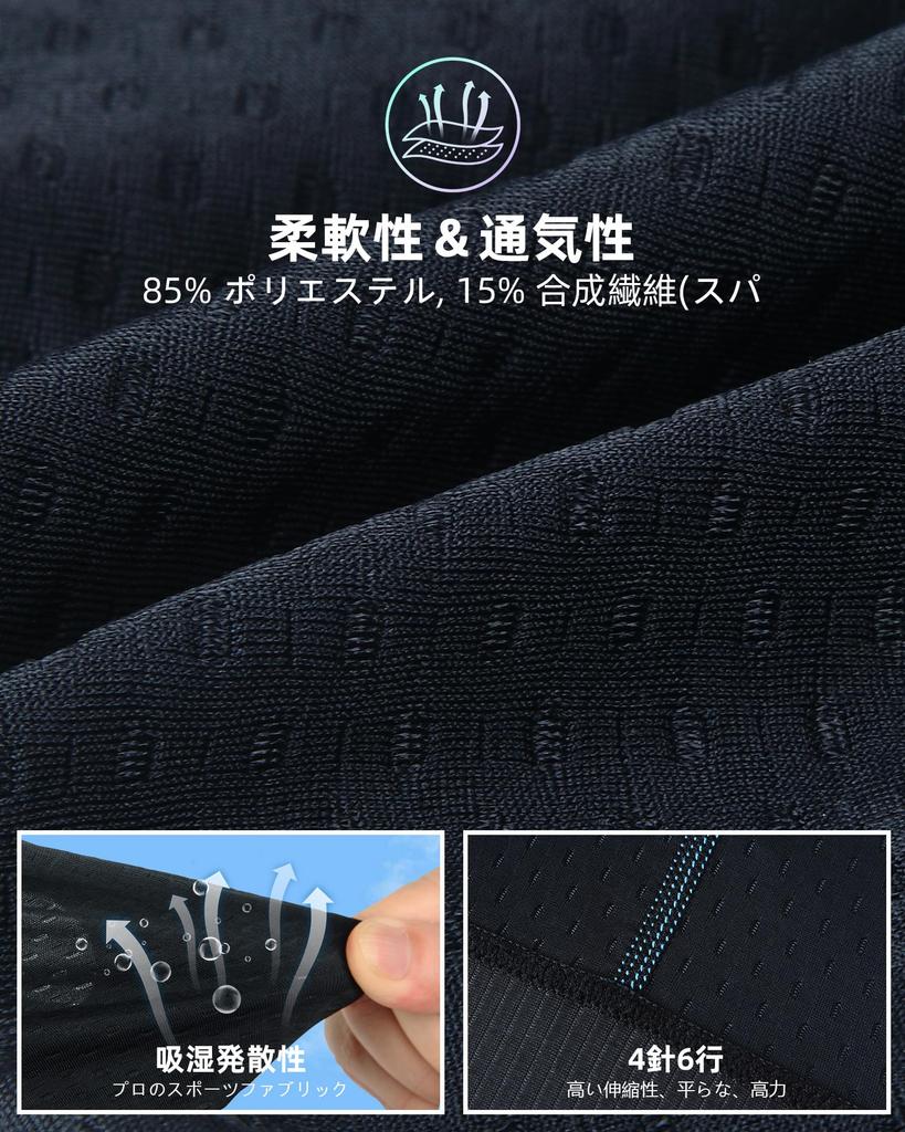 SPEEDCYC Men's Cycling Underwear Bike Shorts, 4D Padded Bicycle MTB Liner Shorts with Pockets and Non-Slip Leg Grips