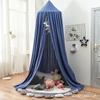 Kids Bed Canopy Tent With Mosquito Net Windproof Light-Blocking Dome Style No-Drill Installation Nursery