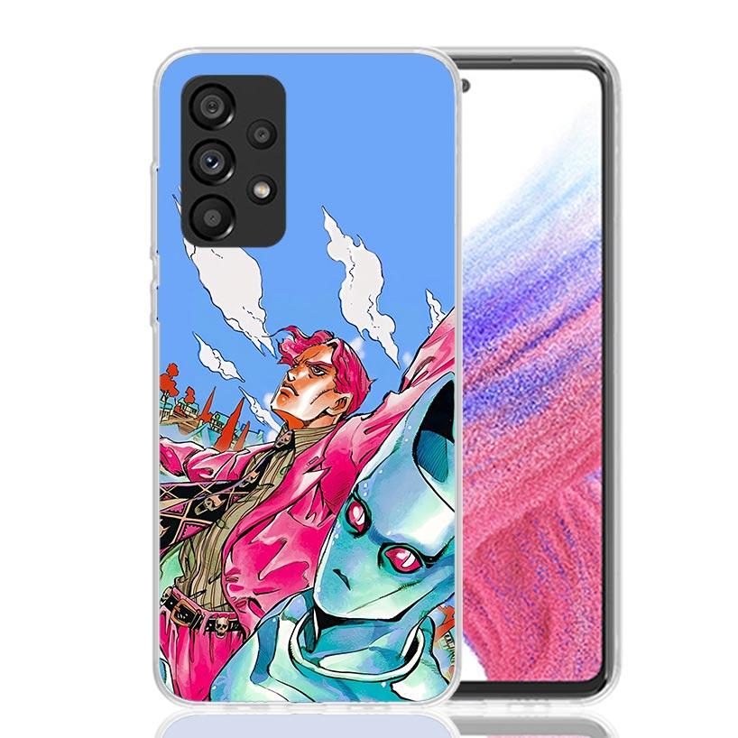 JoJo Kira Yoshikage Killer Queen Phone Case for Samsung Galaxy A52 A51 A50S A12 A22 A32 A72 A10S A30S A31 A71 Note 20 Ultra 10 P