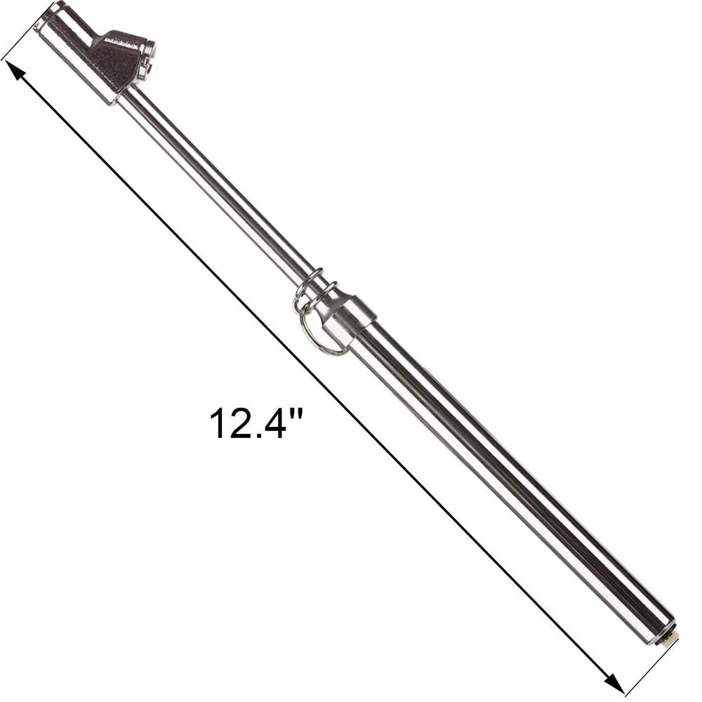 Zinc Alloy Haul Gauge Silver Pencil Tire Pressure Gauge Air Gauge Tire Pressure for Truck