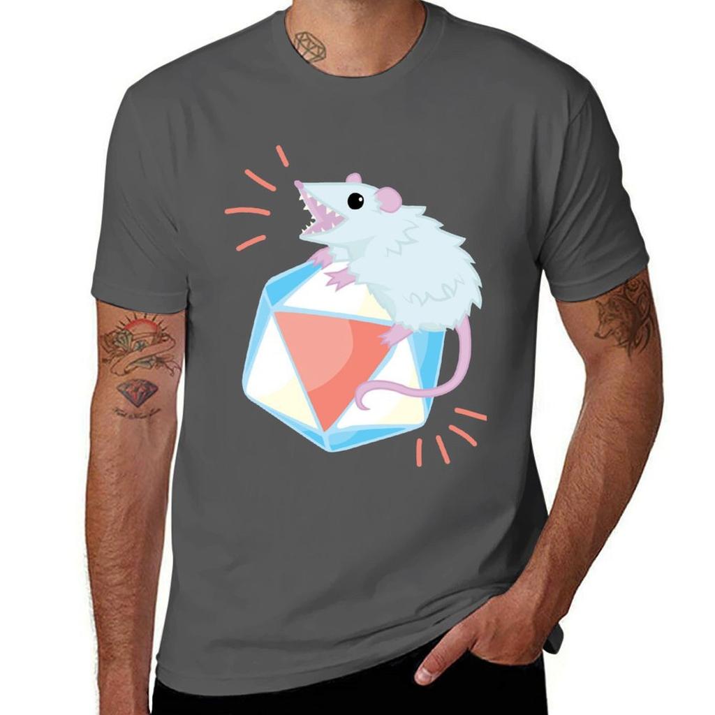 Opossum D20 Tshirt Basic Solid Tee For Daily Use