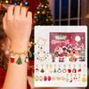 Christmas Bracelet Gift Box DIY Jewelry Making Set Beaded Bracelet Advent Christmas Tree Blind Box for Kids Teens Adults