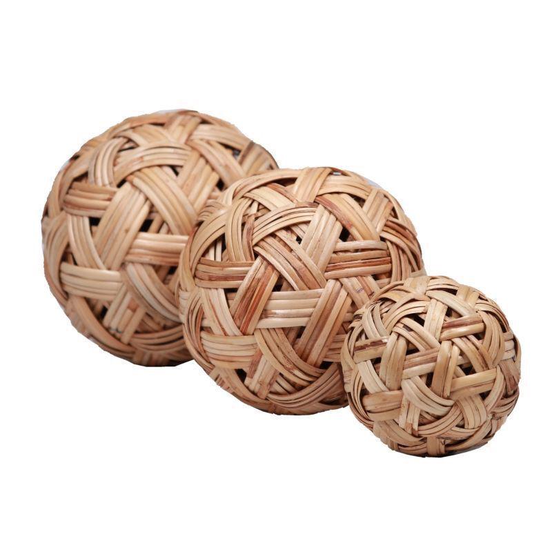 Balón de patada de ratán hecho a mano: Pelota de Bambú Cuju Tradicional China - Envío Gratis