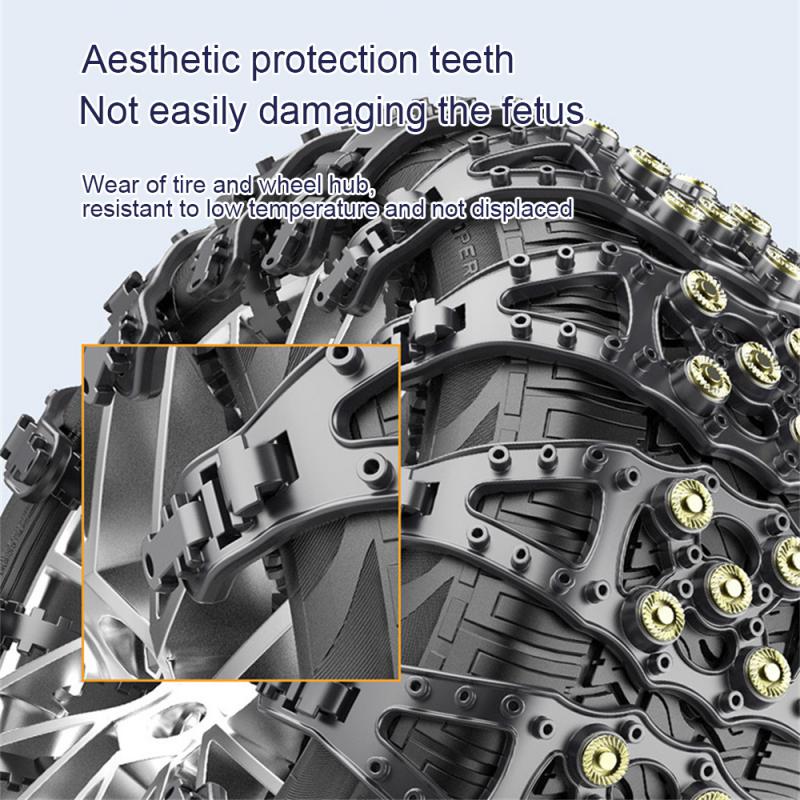 New Anti Skid Snow Chains Universal Car Winter Tire Wheels Chains Wear-resistant Outdoor Snow Tire Emergency Anti Slip Chain