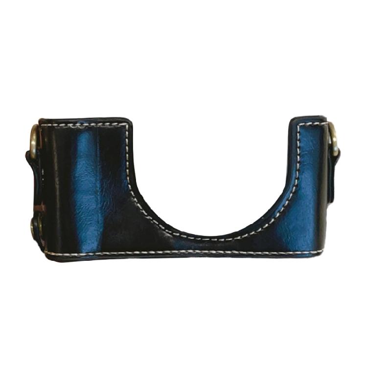 Elegant Leather Camera Case Half Camera Sleeve Bag Durability For ZV 1M2/ZV 1F With Convenient Bottom Access