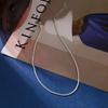 925 Sterling Silver Choker Necklace Women Wedding Accessories Punk Gothic Jewelry Collier Femme Dz638