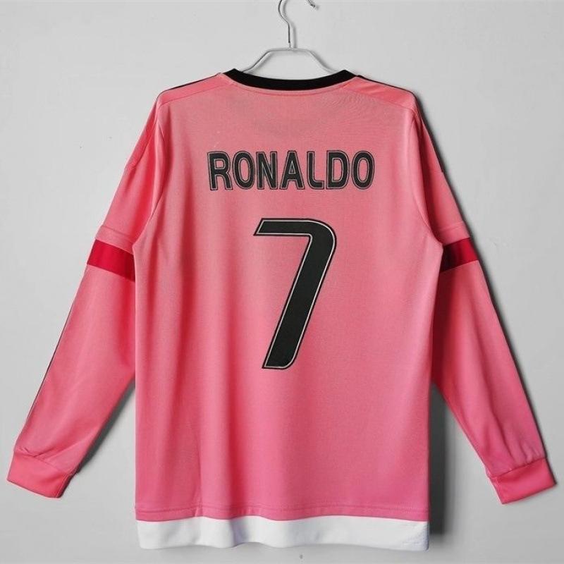 Königliches M Fußball Retro Langarmtrikot, Fußballtrikot Verein AC bar S Aufdruck einteilig.