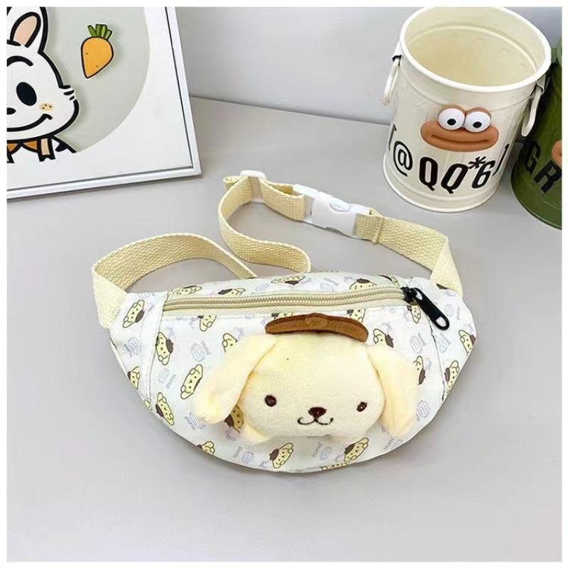 Versatile cute cartoon fanny pack Kulomie messenger bag mini high-value breast bag casual girl children's shoulder bag
