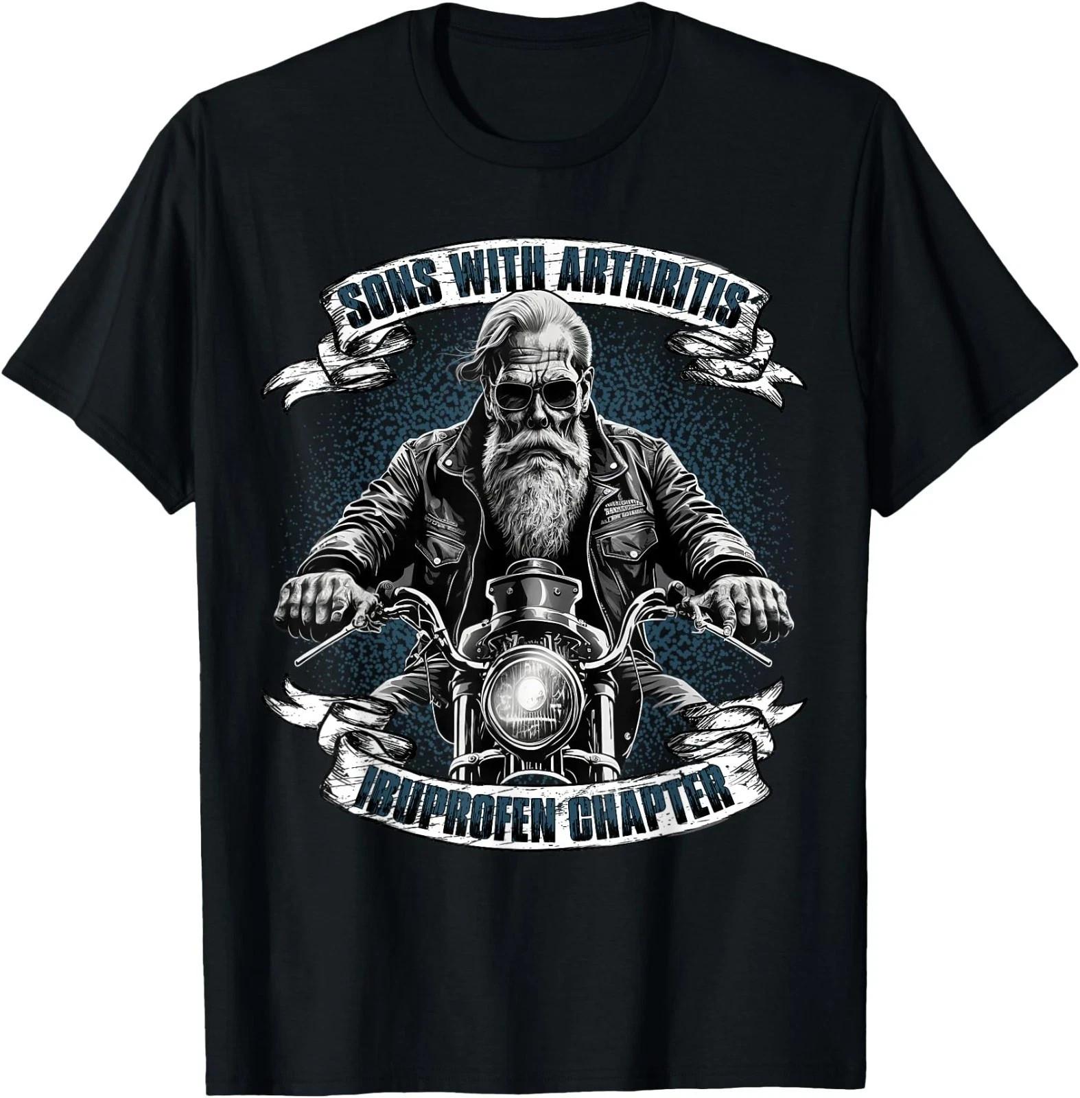Sons with Arthritis Ibuprofen Chapter Motorcycle Biker T-Shirt , Unisex Tees XL