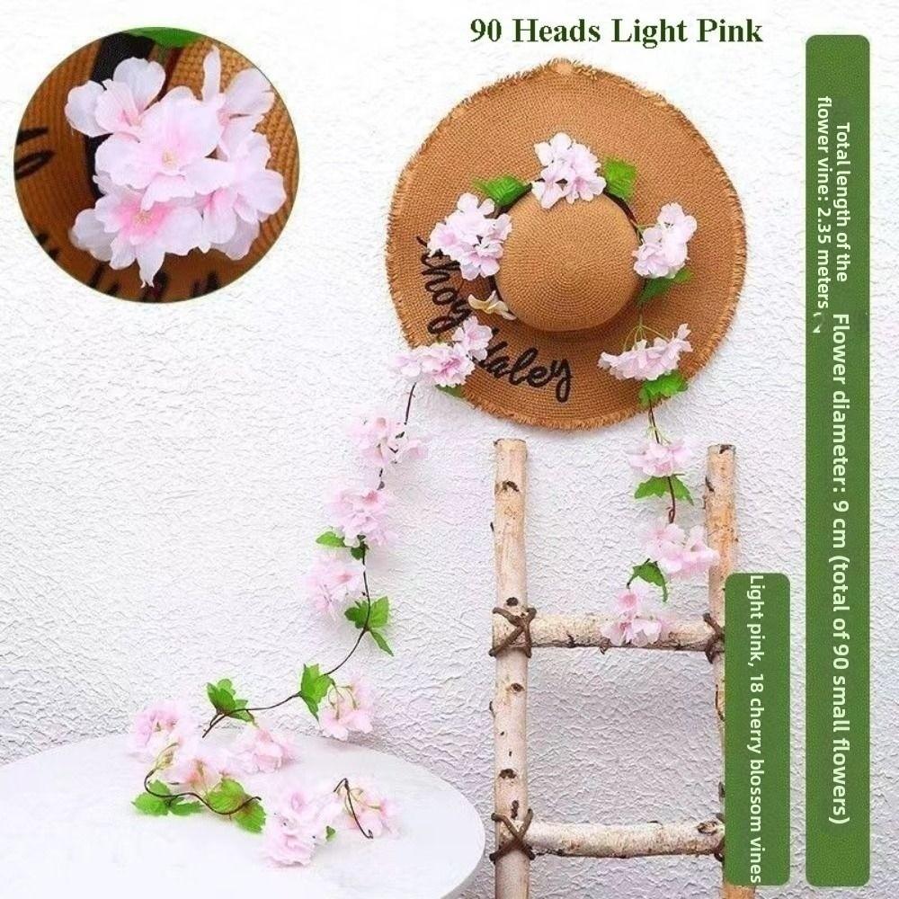Multicolors Artificial Cherry Blossoms Vines  Wedding Party Garden Home Decor