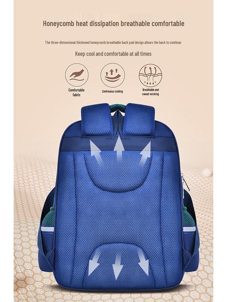 British Style Primary School Backpack for Boys & Girls, Grades 1-6 - Lightweight & Spacious