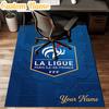 Custom Name France Football Emblem Rug Office Rug Chair Mat Non Slip Carpet Rugs for Bedrooms Dining Room Living Room Home Decor gifts