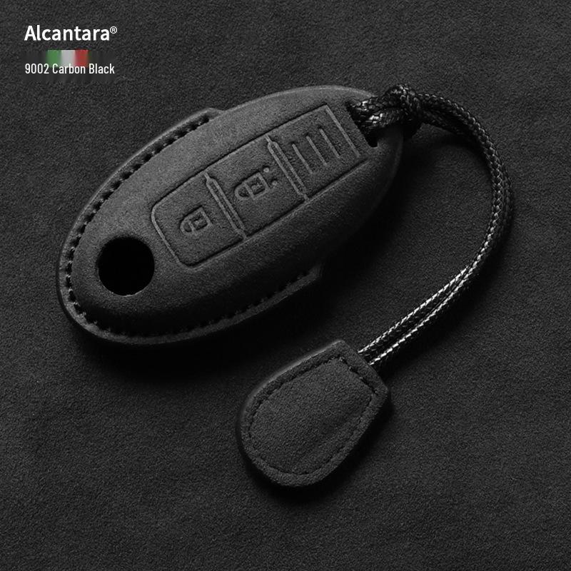 Nissan Key Cover: Full Wrap Suede Shell for Qashqai, Teana, X-Trail, Tiida, Loulan, Tuoda.