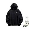 Li Ning Sports Fashion Collection Brand Logo Print Solid Color Casual Loose Fit Pullover Hooded Fleece Lined Sweatshirt YWDT409-1