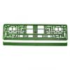 License Plate Frame, Metallic Green, AMIO-03178