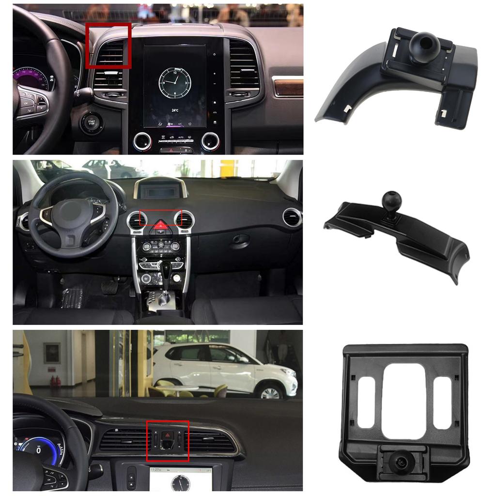 Adjustable Car Phone Support Rack, Quick Release Button, 360 Degree Rotatable Secure Driving Experience with Easy Access
