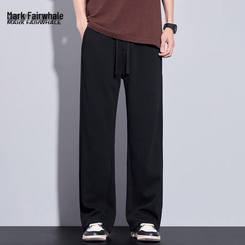 MARK FAIRWHALE Men's Loose Wide-Leg Sweatpants