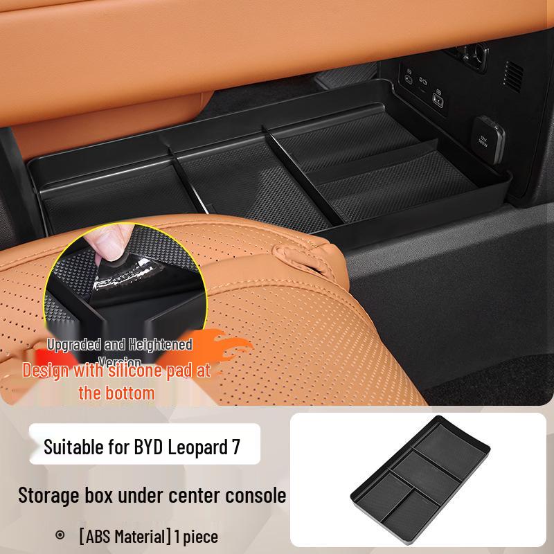 BYD Leopard 7 Silicone Center Console Storage Box with Partition Privacy Cover