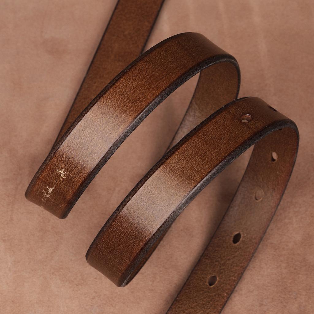 Belt First Layer Cowhide Genuine Leather Tree Paste Leather Pin Buckle Retro Belt Middle-Aged And Young Versatile Belt Men