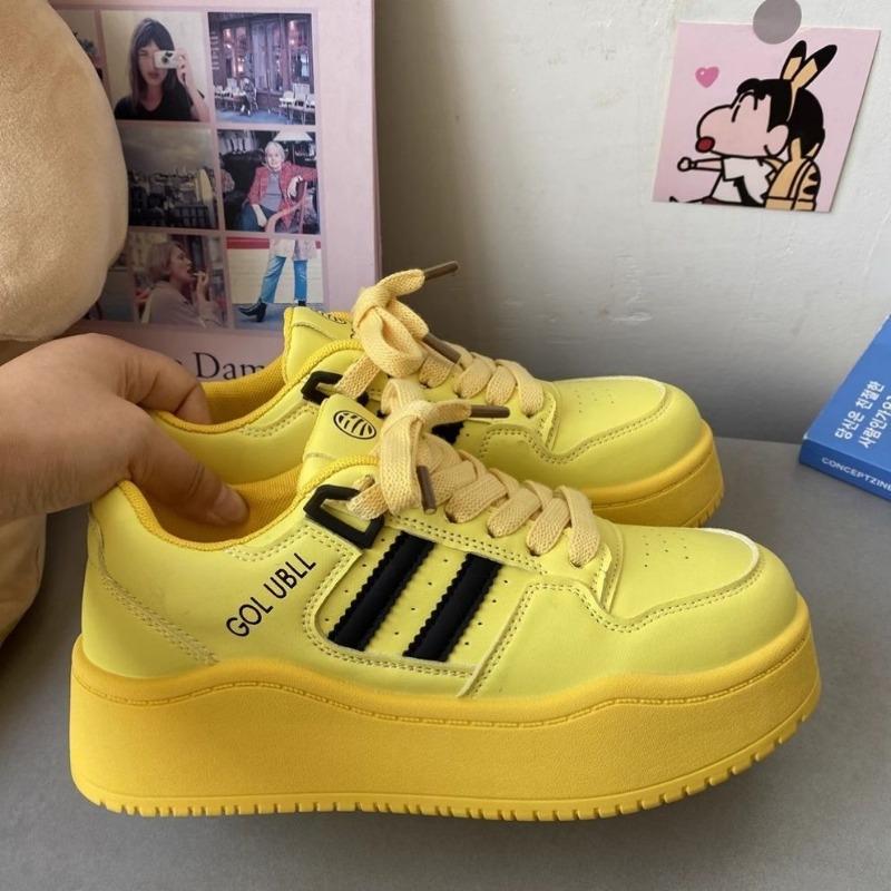 Thick Baseplate Shoes Women's New Autumn Student Casual Little White Shoes Heightening Versatile Women's Shoes