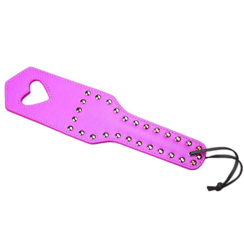 42cm Leather Rivets Fetish Bondage Sexy Whip Flogger Teach Sex Toys For Couples Spanking Paddle Sexy Policy Knout Adult Games