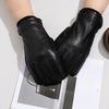 Leather Gloves for Men To Keep Warm While Cycling In Winter  Thickened for Driving and Cycling and Outdoor Touch Screen Gloves